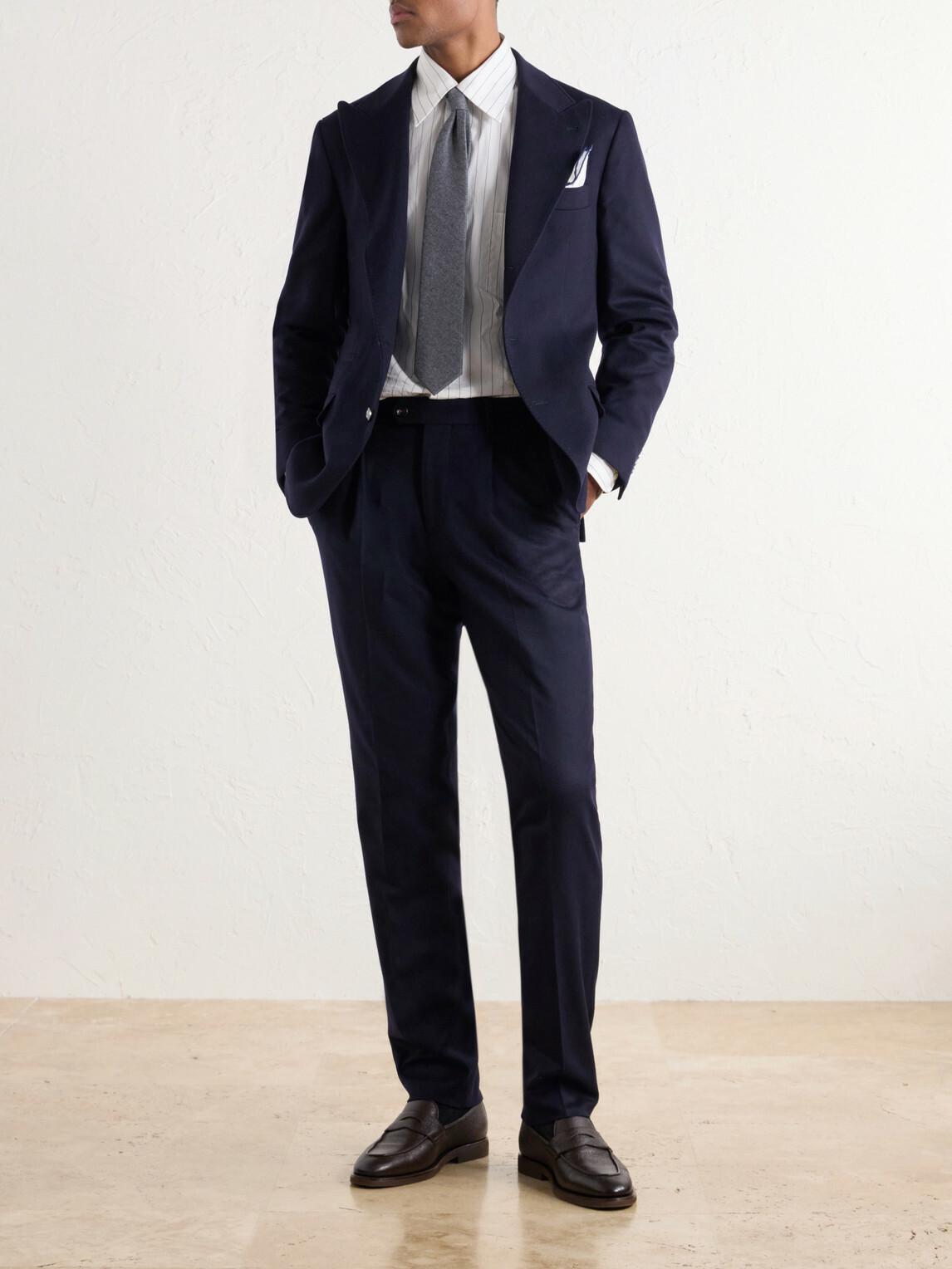 Brunello Cucinelli - Wool-Felt Suit Jacket - Blue
