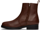 Studio Nicholson Brown Square Boots