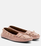 Khaite Milly suede loafers