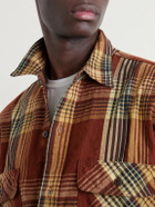 OrSlow - Checked Cotton and Linen-Blend Shirt - Brown