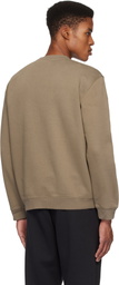 SKIMS Taupe Fleece Lounge Classic Crewneck Sweatshirt