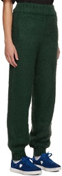 ADER error Green Embroidered Sweatpants