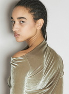 Helmut Lang Velvet Asymmetrical Top