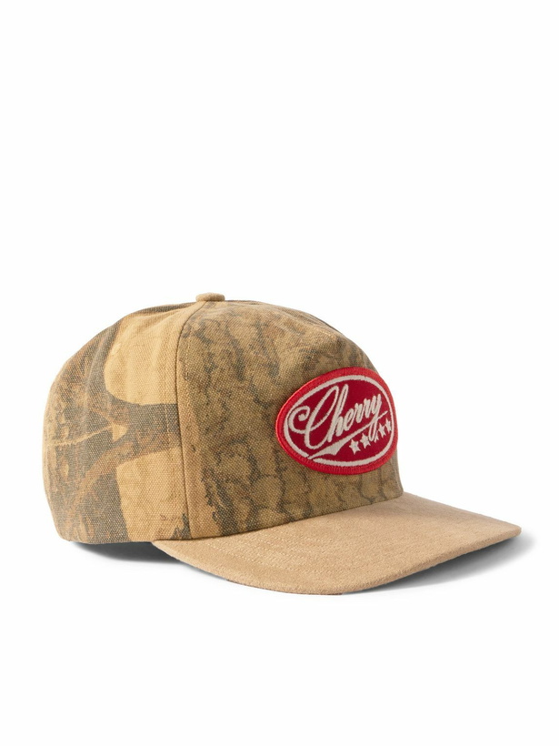 Photo: Cherry Los Angeles - Five Star Logo-Appliquéd Printed Cotton-Canvas Baseball Cap