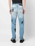 PALM ANGELS - Wash Logo Patch Denim Cotton Jeans