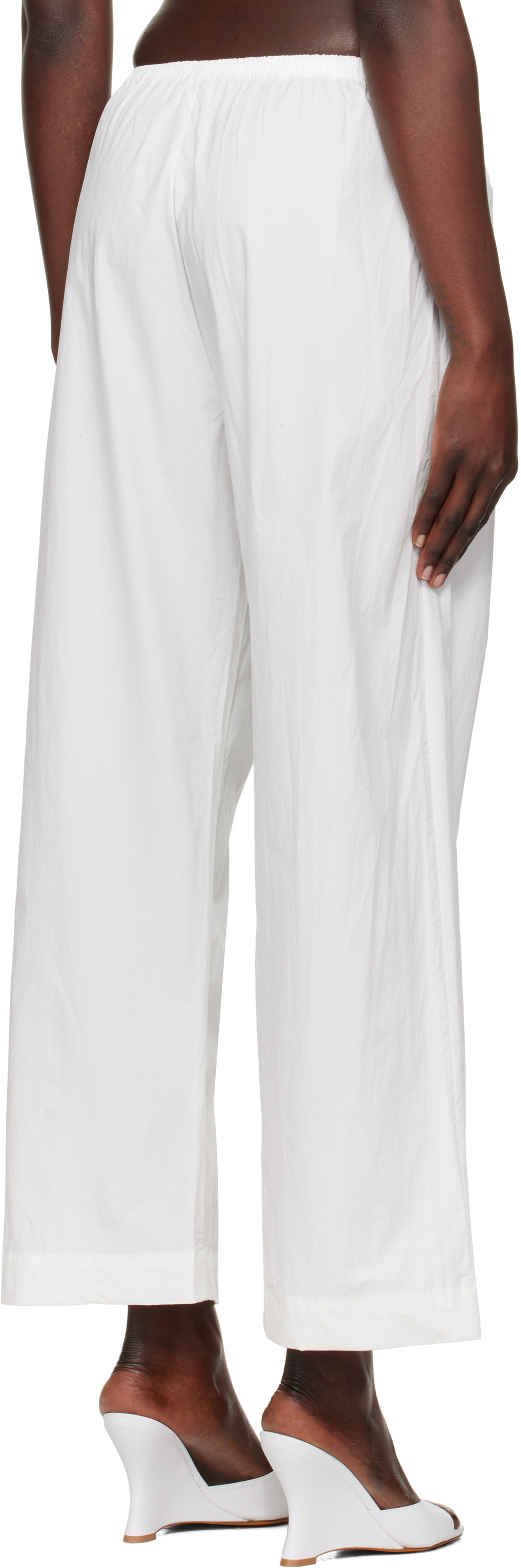 Deiji Studios White Ease Trousers