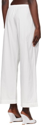 Deiji Studios White Ease Trousers