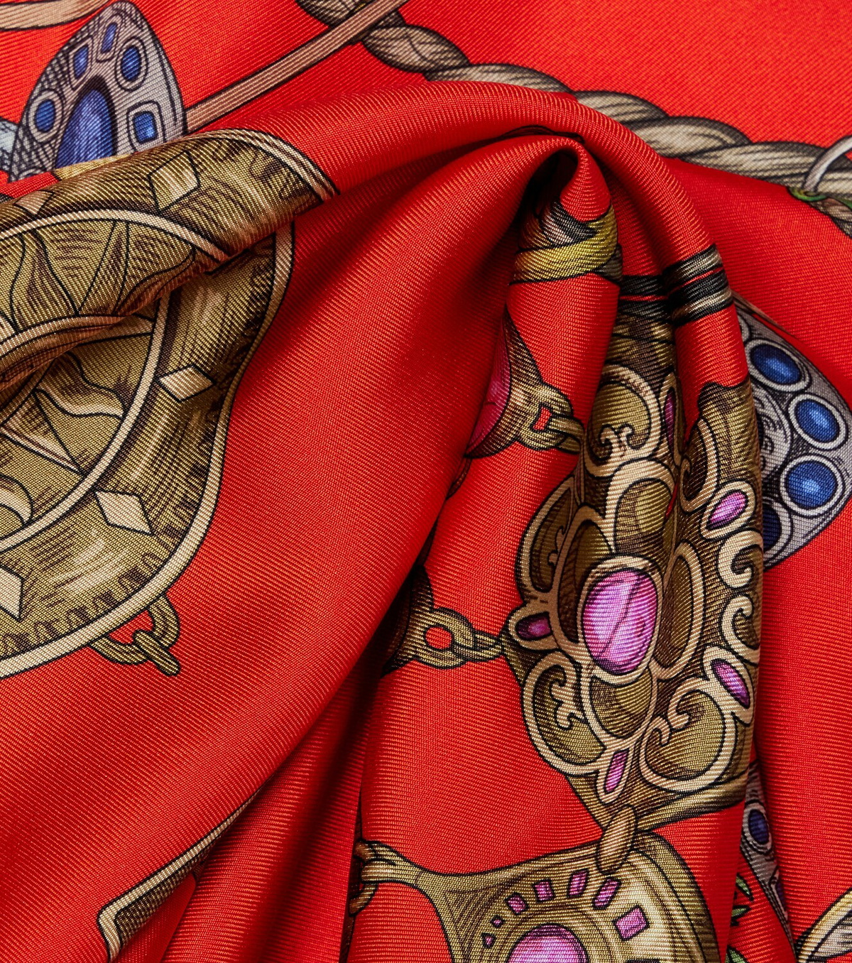 Versace Printed silk twill scarf