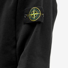 Stone Island Men's Garment Dyed Half Zip Sweat in Black