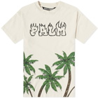 Palm Angels Men's Palms and Skulls T-Shirt in White/Green
