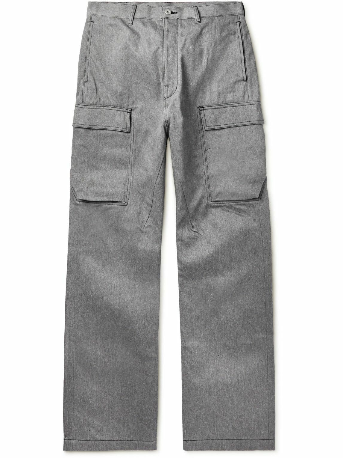 DRKSHDW by Rick Owens - Geth Straight-Leg Cargo Jeans - Gray