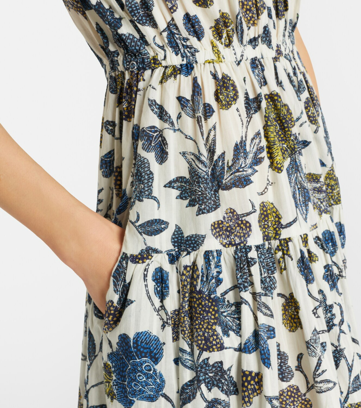 Ulla Johnson Kairi gathered cotton-blend midi dress