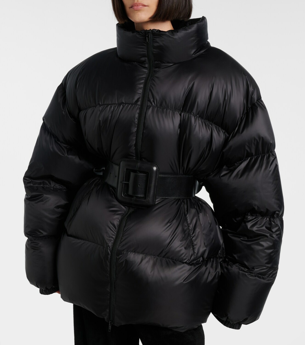 Balenciaga Hourglass belted down jacket