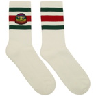 Gucci White Rainbow Eagle Socks