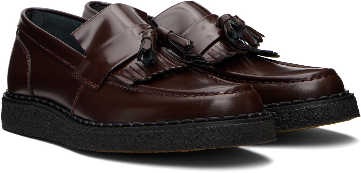 Fred Perry Burgundy George Cox Edition Tassel Loafers