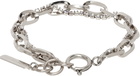 Justine Clenquet SSENSE Exclusive Silver Kristen Bracelet