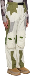KUSIKOHC Off-White Paneled Trousers