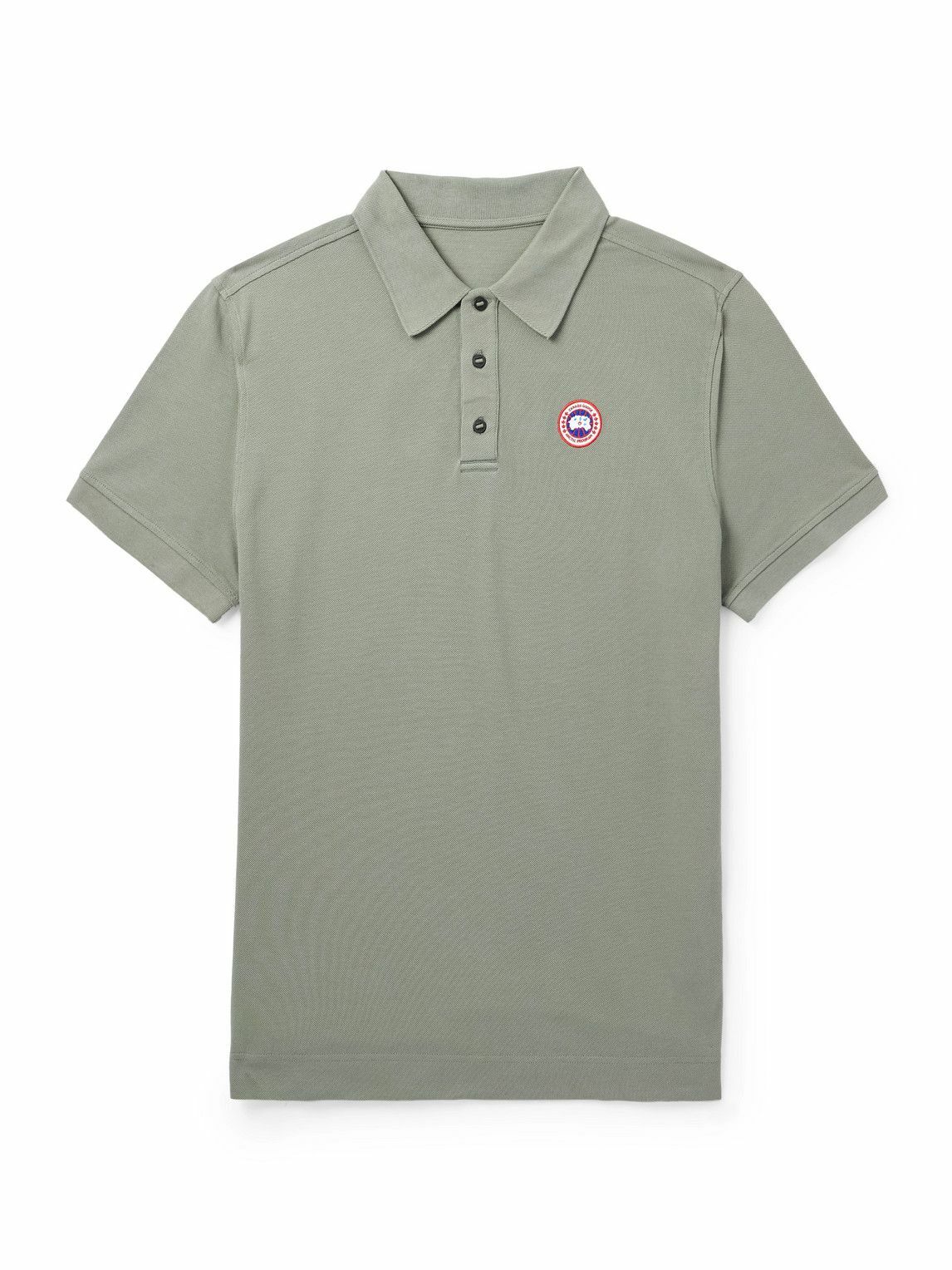 Canada Goose - Beckley Logo-Appliquéd Cotton-Piqué Polo Shirt - Green