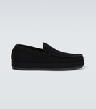 Zegna - Felted wool shearling-lined slippers