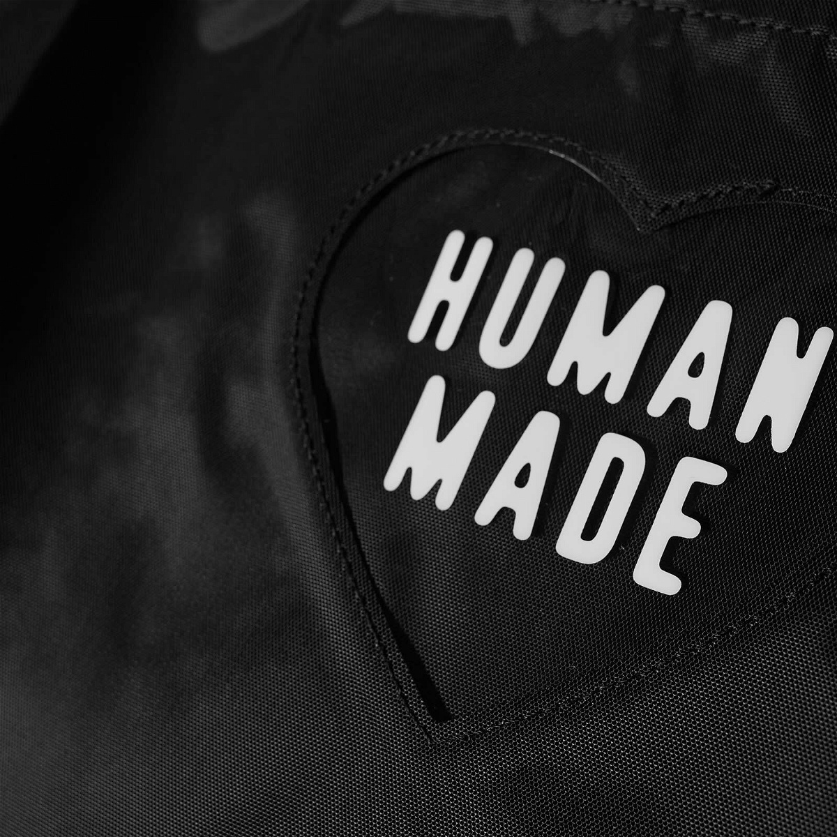 Human Made Men's Nylon Heart 2-Way Tote in Black Human Made