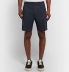 AMI - Slim-Fit Cotton-Twill Bermuda Shorts - Men - Navy