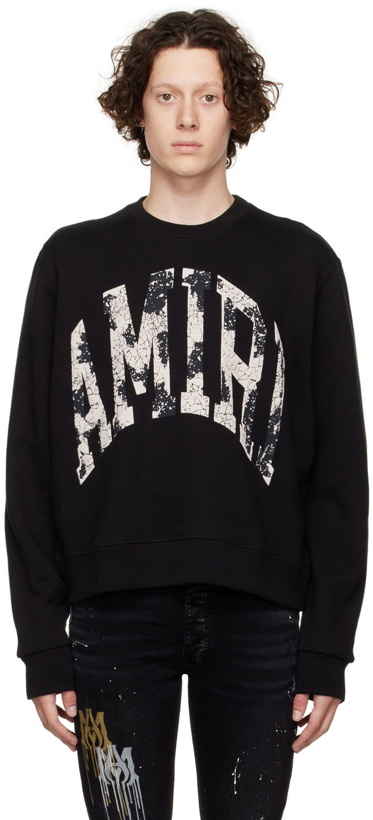 Photo: AMIRI Black Cotton Sweatshirt