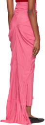 Talia Byre Pink Patched Maxi Skirt