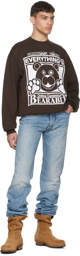 Online Ceramics Brown Everything's Bearable Sweatshirt