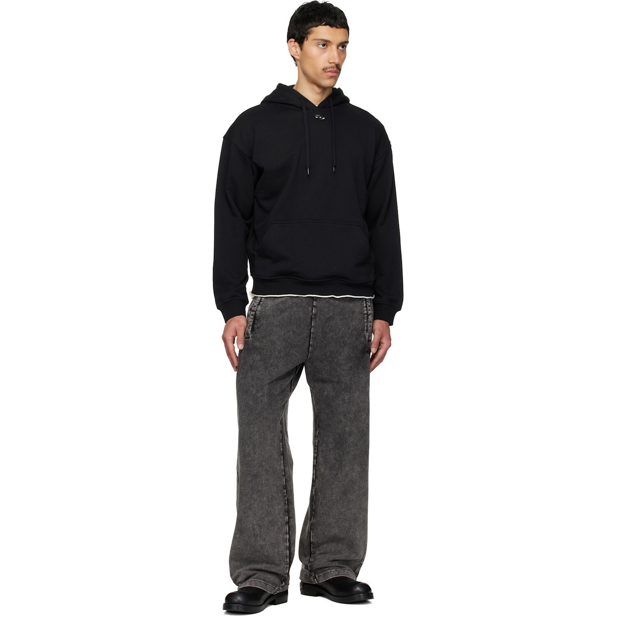 Diesel Black S-Boxt-Hood-Dco Hoodie