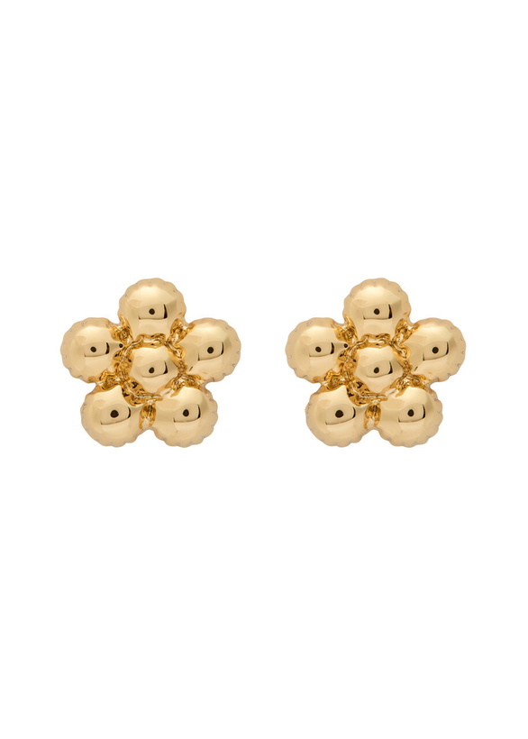 Photo: Marc Jacobs Daisy Balloon Stud Earrings - Gold - One Size