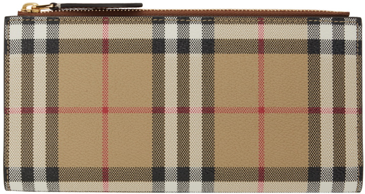 Photo: Burberry Beige Check Large Wallet