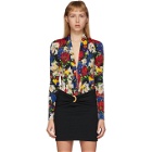 Versace SSENSE Exclusive Multicolor Floral Scoop Neck Bodysuit