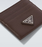 Prada Logo leather card holder