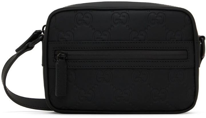 Photo: Gucci Black Mini GG Messenger Bag