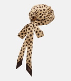 Valentino Polka-dot cotton and silk head wrap