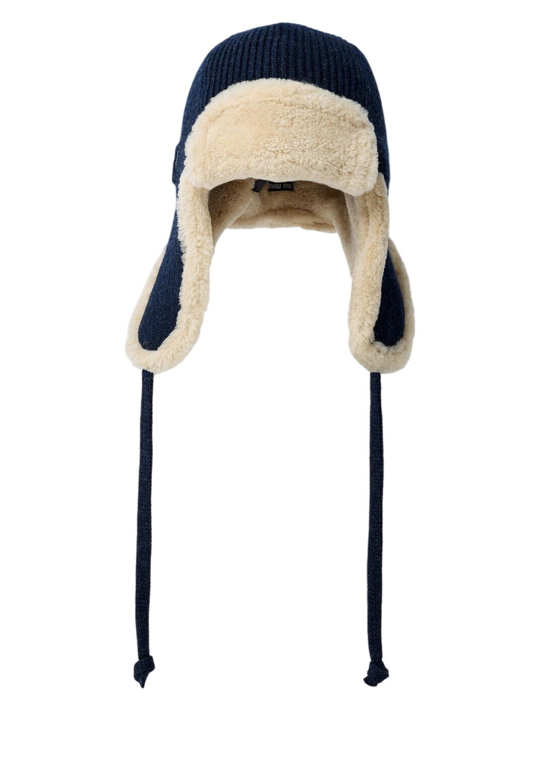 Miu Miu Black Velvet Flap Cap Miu Miu