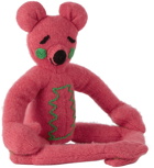 The Elder Statesman Pink Blomerth Meditating Bear Plush Toy
