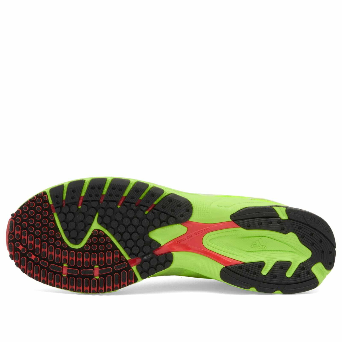 Adidas Adizero Adios OG Sneaker in Lucid Lemon/Core Black/Bright Red