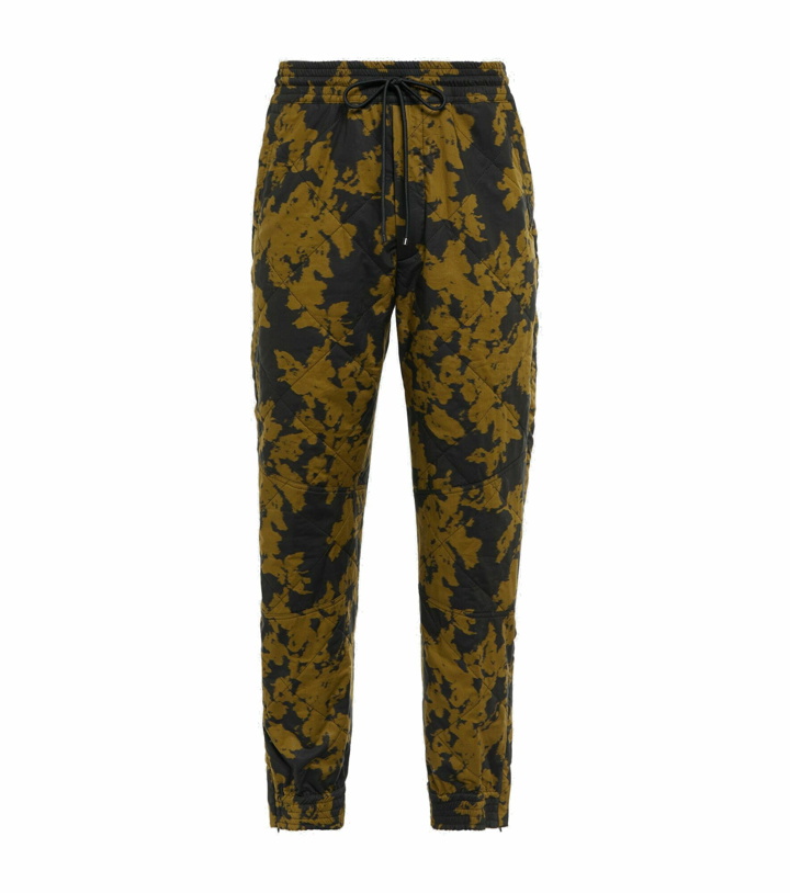 Photo: Dries Van Noten - Quilted printed cotton-blend pants