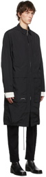 Tom Wood Black Nylon Coat