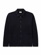 Altea - Boiled Virgin Wool Overshirt - Blue