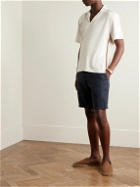 Paul Smith - Logo-Appliquéd Striped Cotton-Blend Terry Polo Shirt - Neutrals