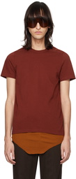 Rick Owens Burgundy Level T-Shirt