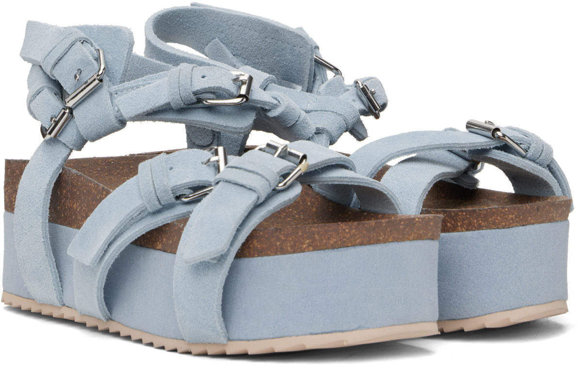 R13 Blue Platform Sandals