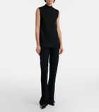 The Row Oakson knitted silk top