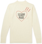 Human Made - Logo-Embroidered Wool-Blend Sweater - Neutrals