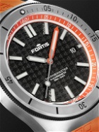 Fortis - Marinemaster M-44 Automatic 44mm Recycled Stainless Steel and Rubber Watch, Ref. F8120013