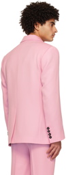 Ernest W. Baker Pink Double-Breasted Blazer