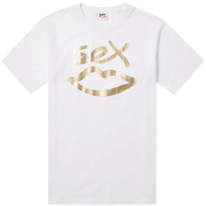 Photo: Sex Skateboards Logo Gold Foil Tee