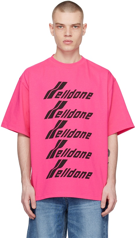 Photo: We11done Pink Printed T-Shirt